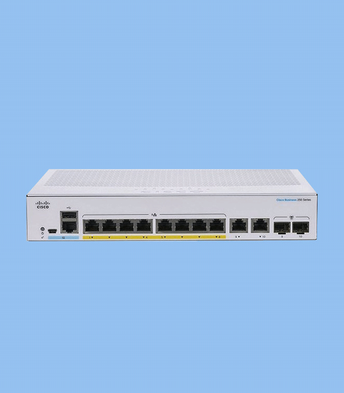 Cisco-switch-CBS250-8P-E-2G-2-39 سوئیچ CBS250-8P-E-2G سیسکو - Image 1