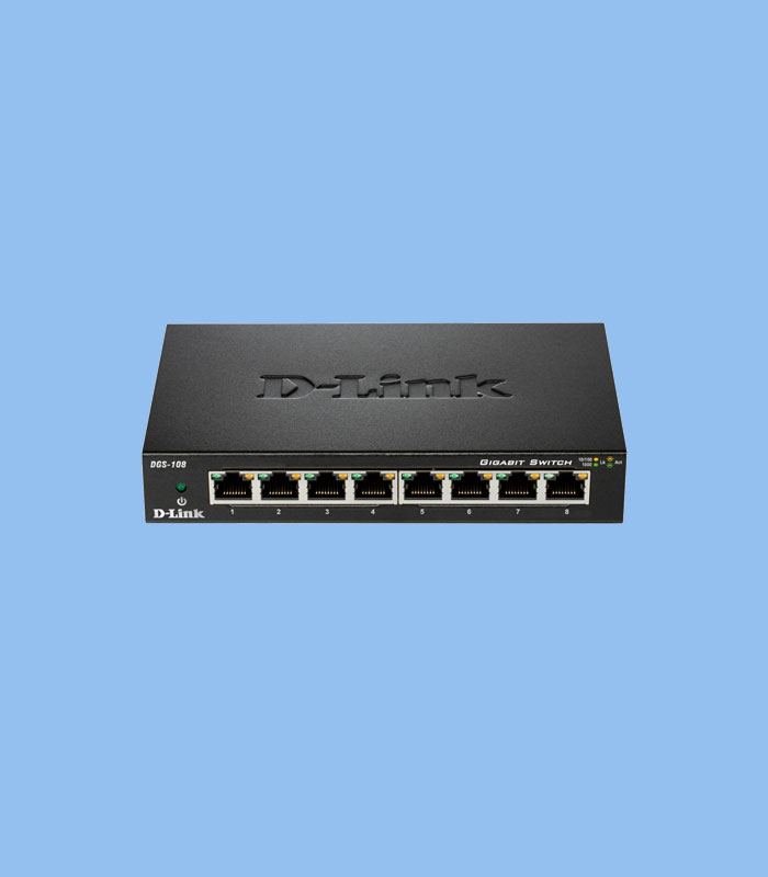 DGS‑108_DLINK_networkdidehban_02-17 سوییچ غیرمدیریتی DGS‑۱۰۸ دیلینک - Image 1