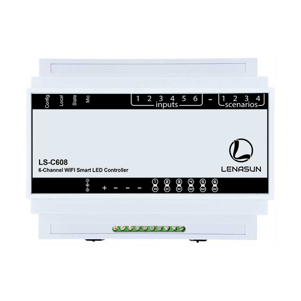 c608 دیمر- RGB هوشمند با کنترل از وای فای و اینترنت مدل LS-C608 - Image 1